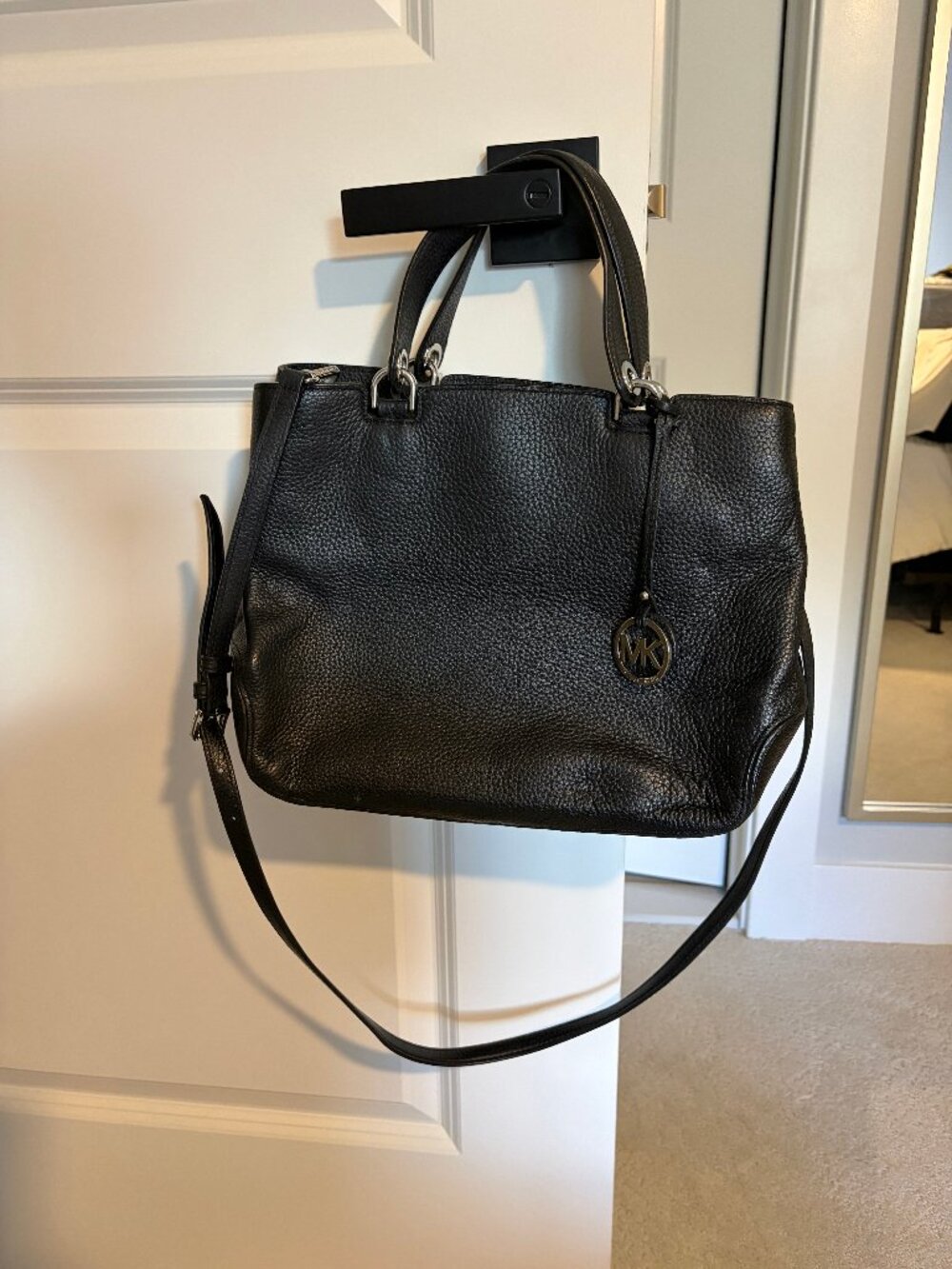 Michael Kors Black Satchel Medium Size Bag